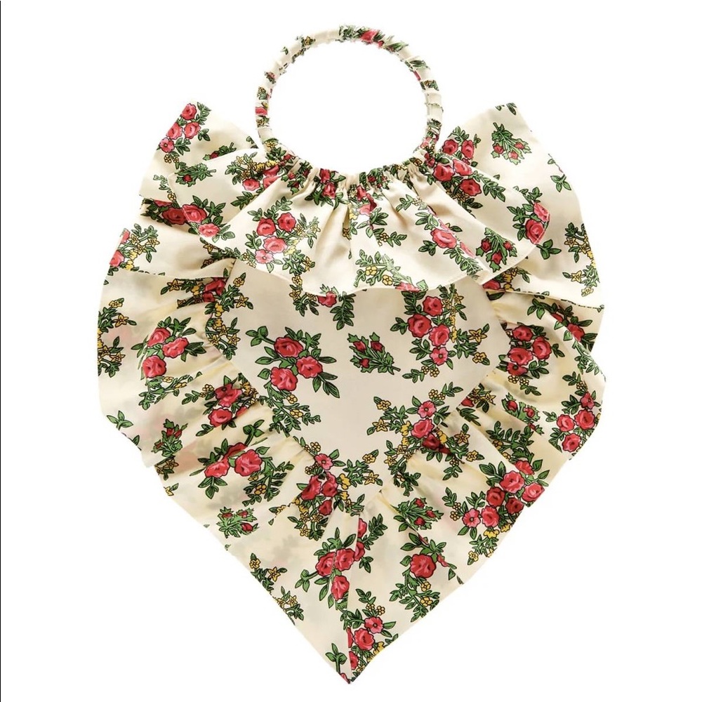 The Vampire’s Wife Sacred Heart prairie floral print ruffled mini bag purse tote
